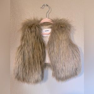Old Navy - Brown Faux Fur Vest - Size 2T
